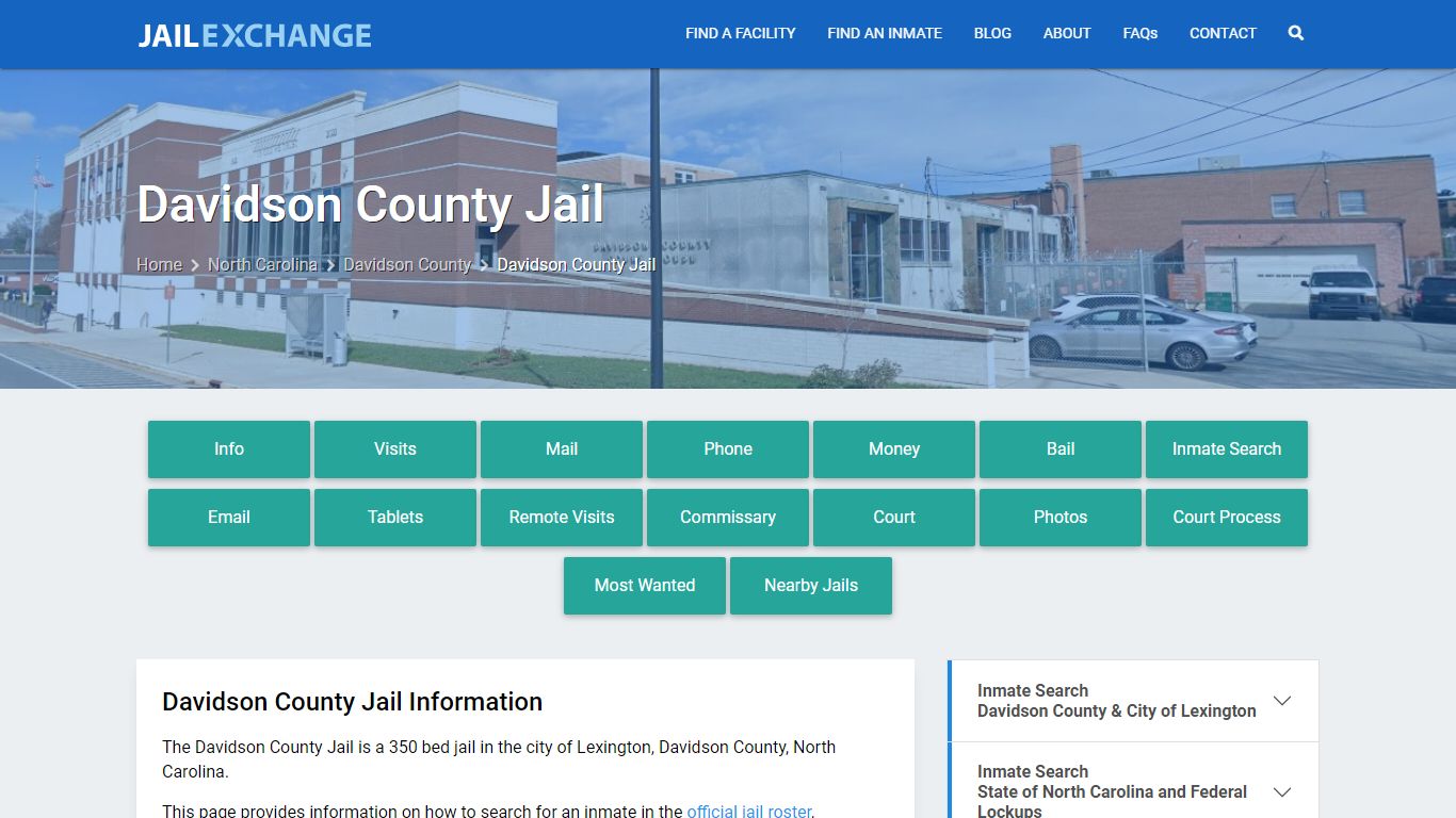 Davidson County Jail, NC - Jail Exchange